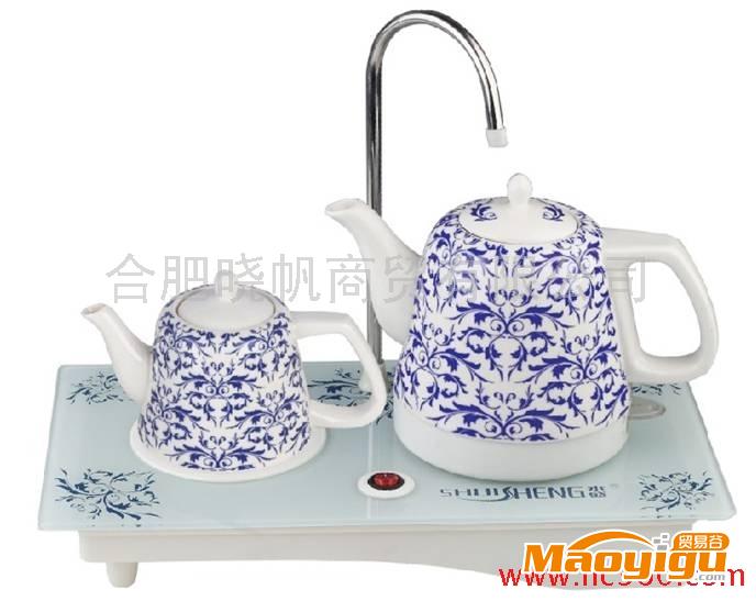 供應(yīng)xof自動(dòng)抽水電水壺、禮品、商務(wù)禮品、家電，青花瓷壺