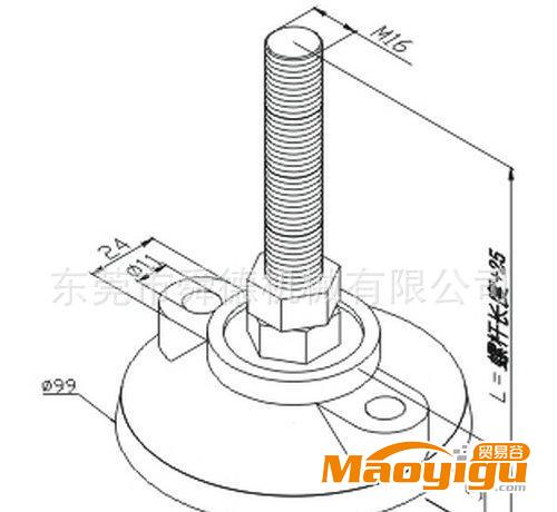 FT100M12尼龍/塑膠腳杯|機(jī)架支撐角件