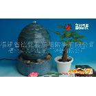 藍色球形流水噴泉 陶瓷工藝品 室內(nèi)加濕器 霧化器