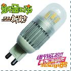 供應2012新款360度發(fā)光LED金鹵燈3W透明/ G9燈頭/柱形 g9 led