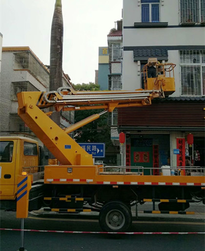 廣東仁化車載式云梯車出租-中橋建